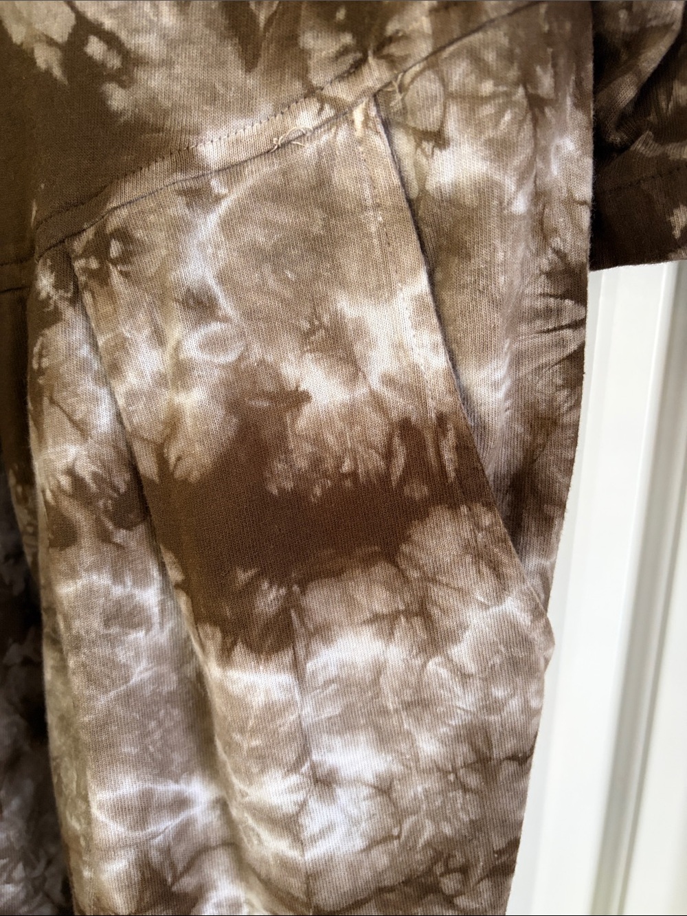 Brown Tie-Dye Jumpsuit Romper for Women - Picture 4 of 5